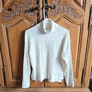 Madewell Cream Turtleneck Top Brand New